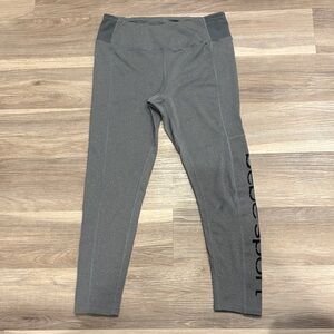 bebe sport Gray Athletic Leggings with Side Logo